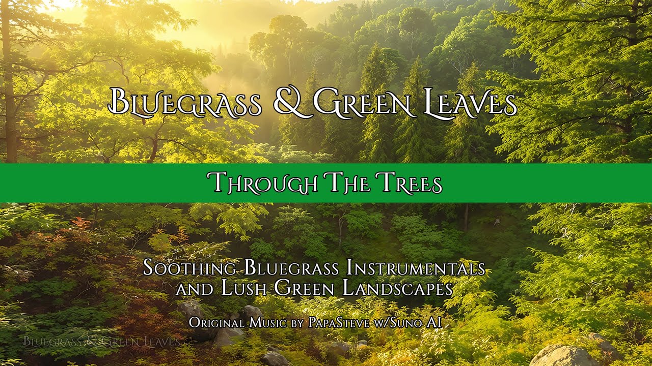 Through The Trees | Bluegrass & Green Leaves 4K Nature Instrumental