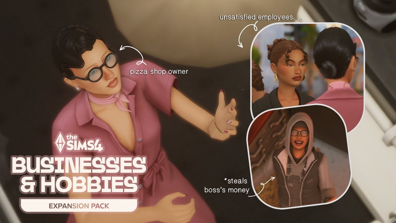 i opened a pizza shop with the sims 4 businesses and hobbies
