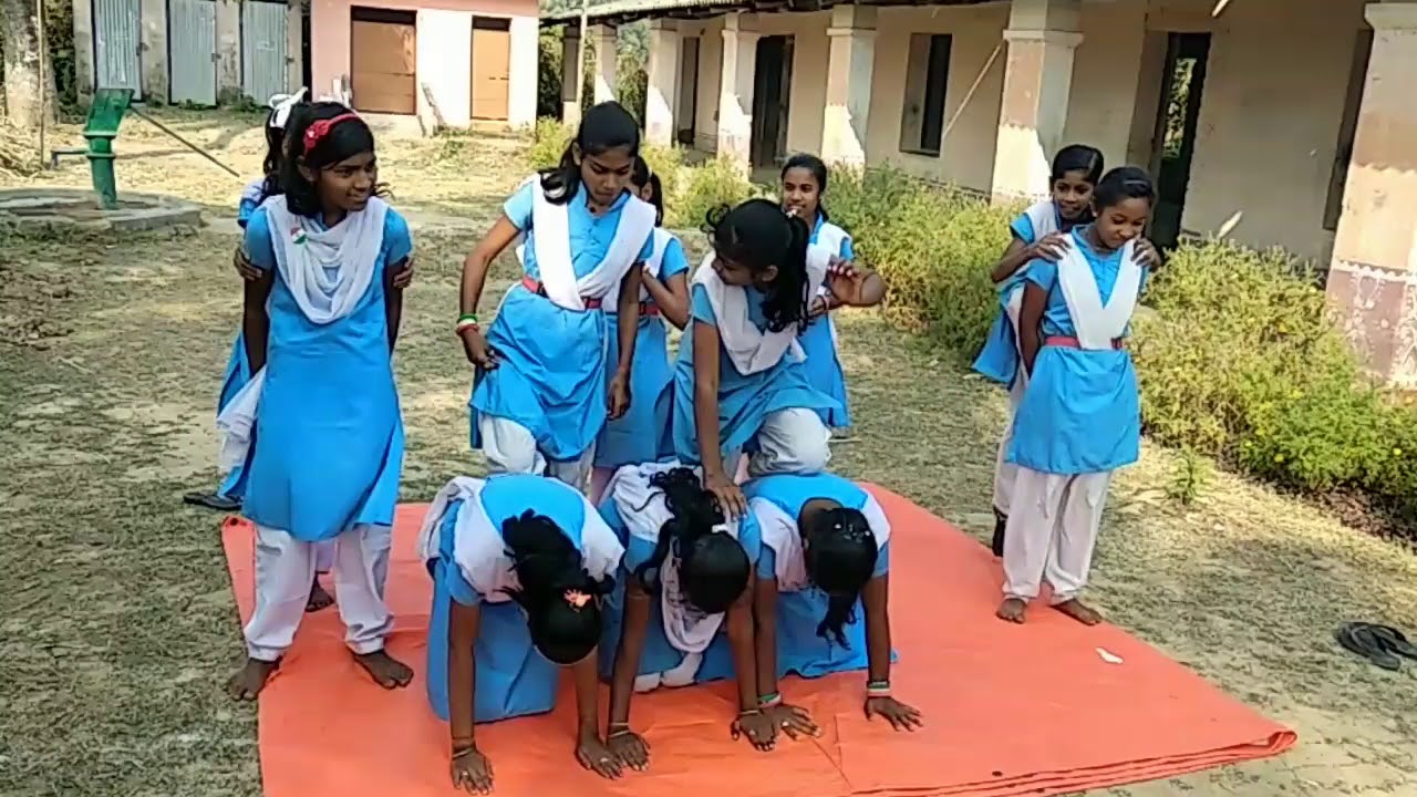 Pyramid by BUPS Girls...|| pyramid bups mrakd soro baleswar india|| mangalpurgirlchallenge