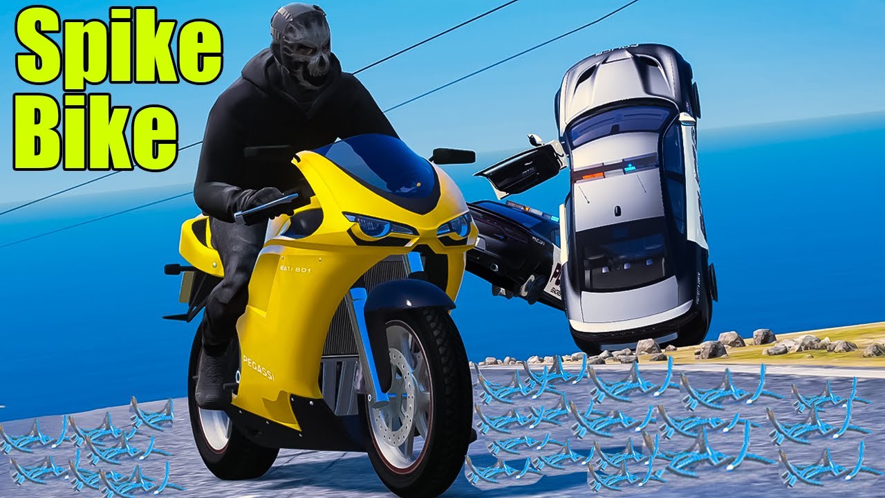 Spike Bike Did This To The Cops in GTA 5 RP