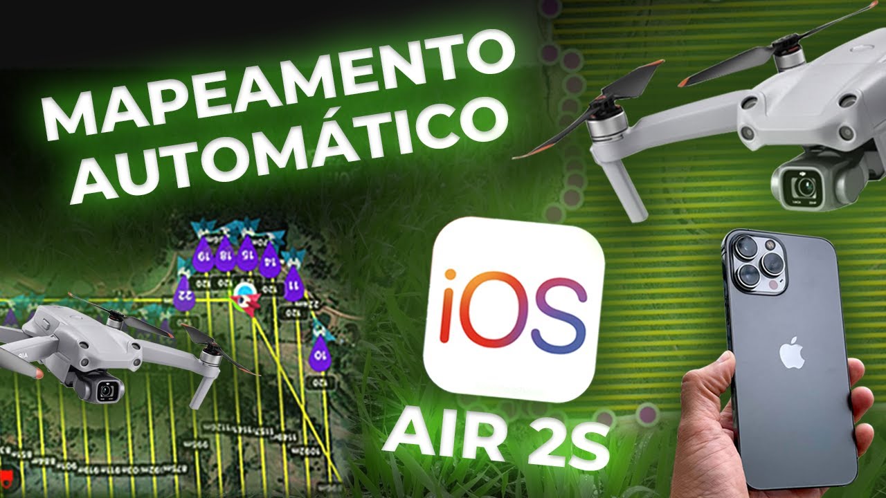 MAPEAMENTO AUTOMÁTICO  com DJI AIR 2s no iOS
