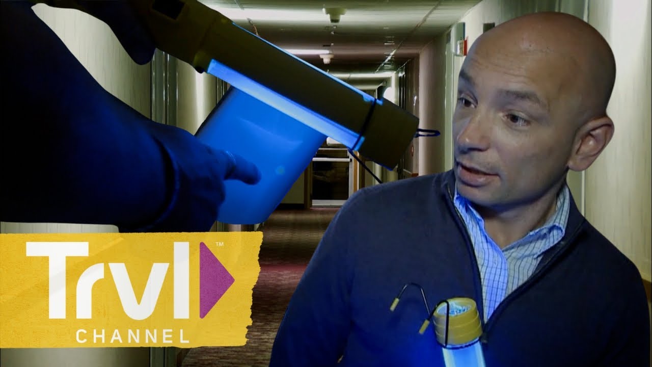 Anthony's Blacklight Hunt for Bodily Fluids! | Hotel Impossible | Travel Channel