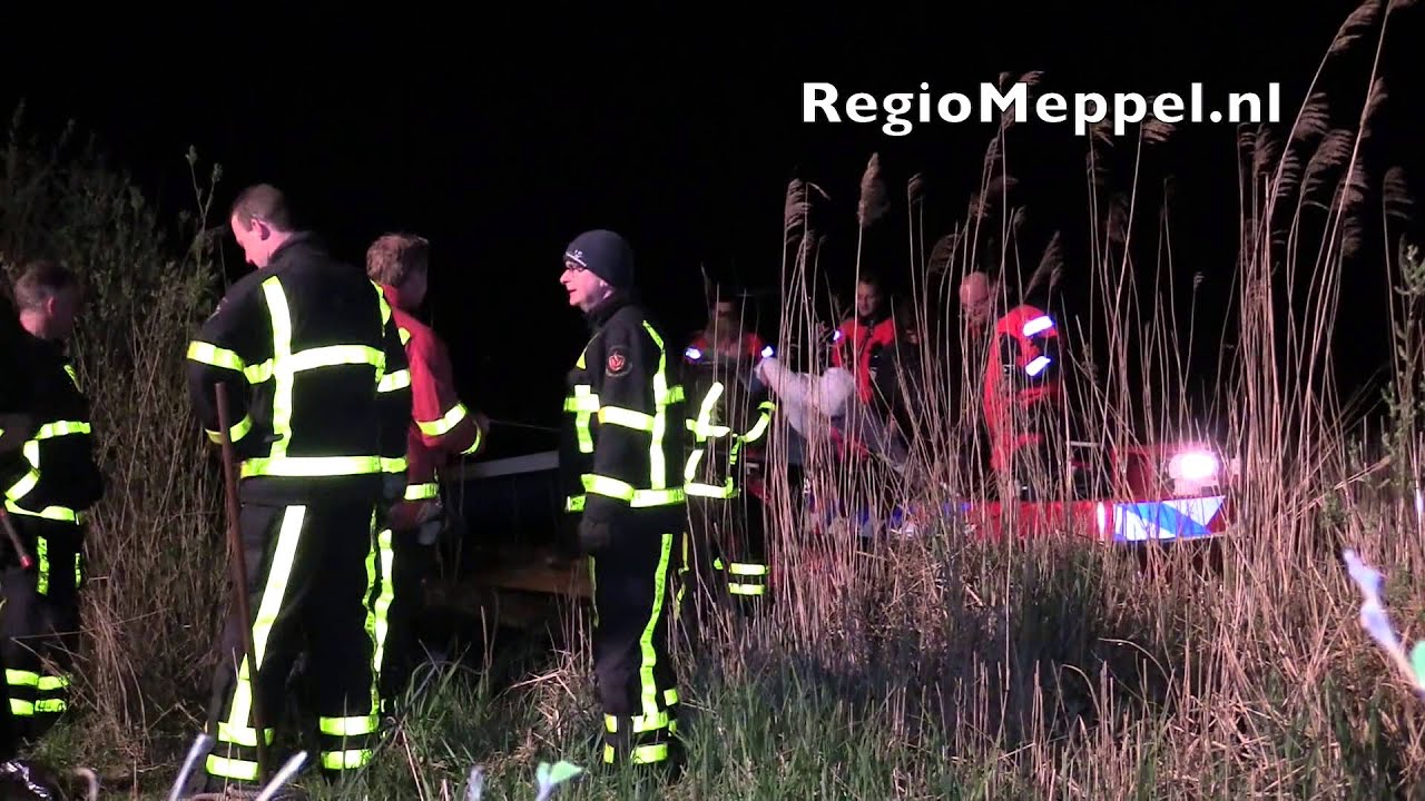Drie opvarenden gered door de brandweer