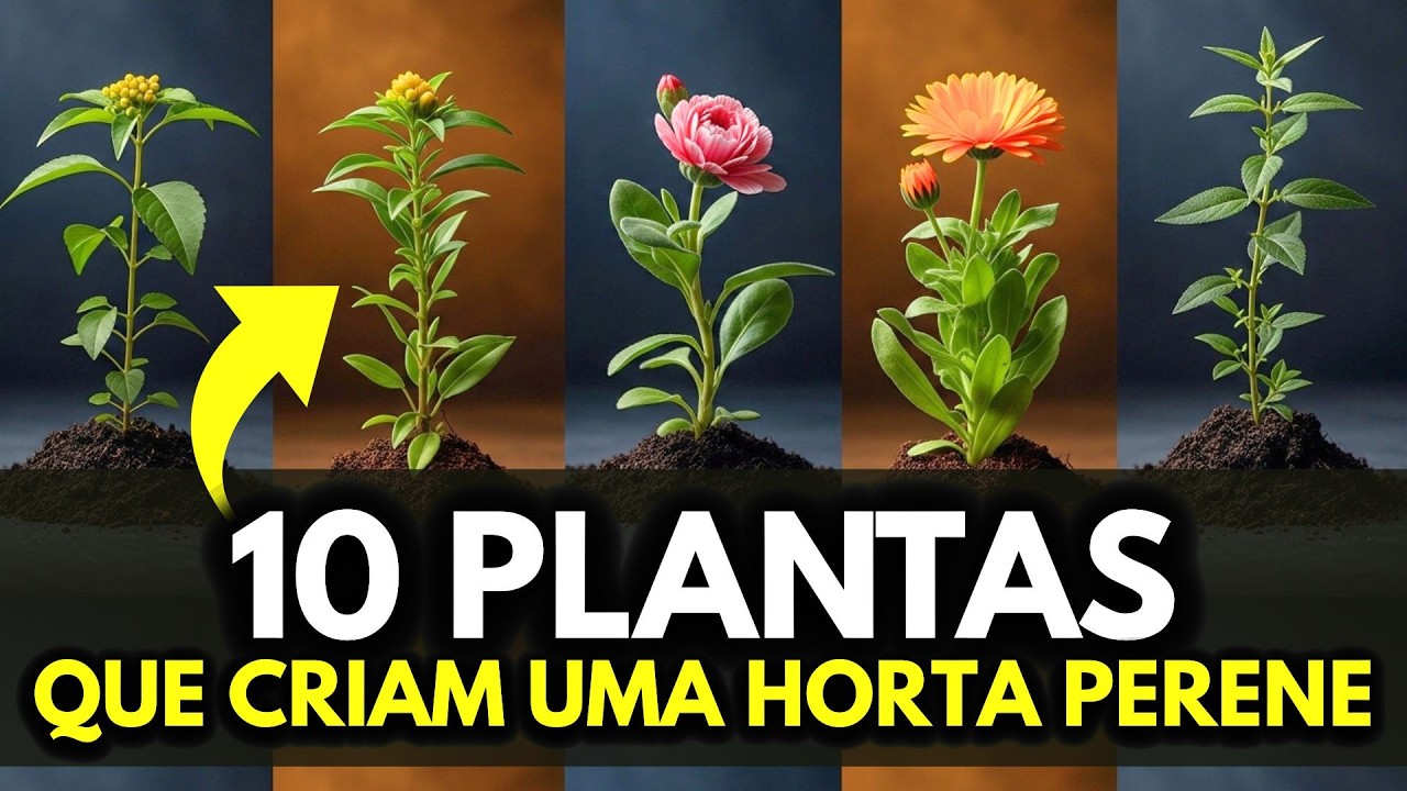 10 Plantas QUE CRIAM uma HORTA PERENE Secreta Mais Forte que Qualquer Método Tradicional