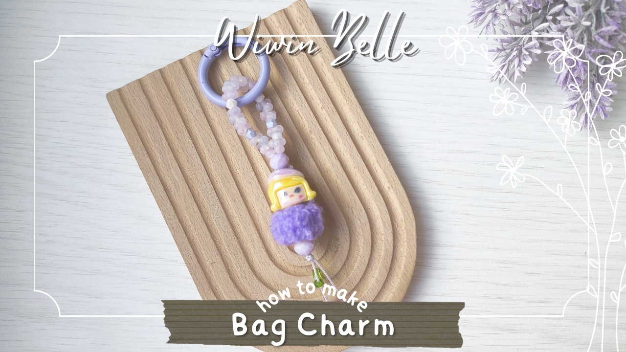 DIY Molly Bag Charm with Peanut Beads 🧸✨ | Cute & Aesthetic