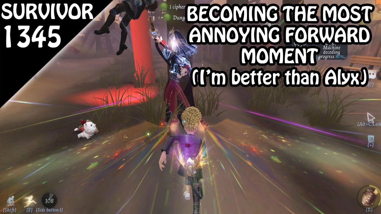 Becoming The Most Annoying Forward for 8 minutes straight - Survivor Rank #1345 (Identity v)