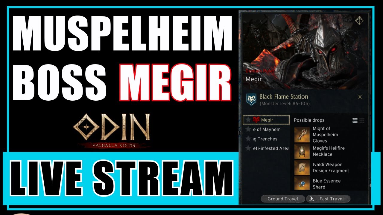 MEGIR BOSS | Join !ODIN | New zone Muspelheim, Avatars, Mounts & WEAPON SKINS Valhalla Rising
