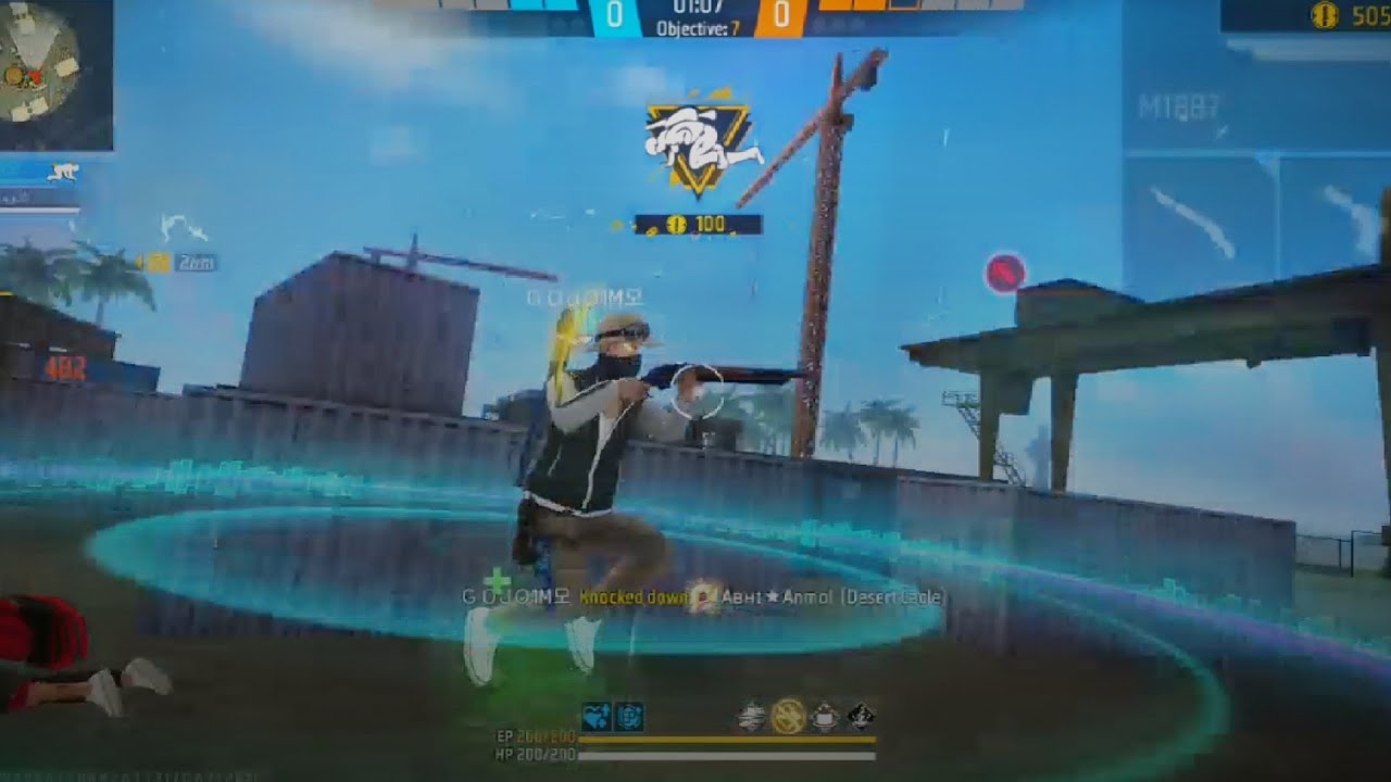 Free Fire Best Gameplay | 1vs4 Fight Full Pro Skills 💀