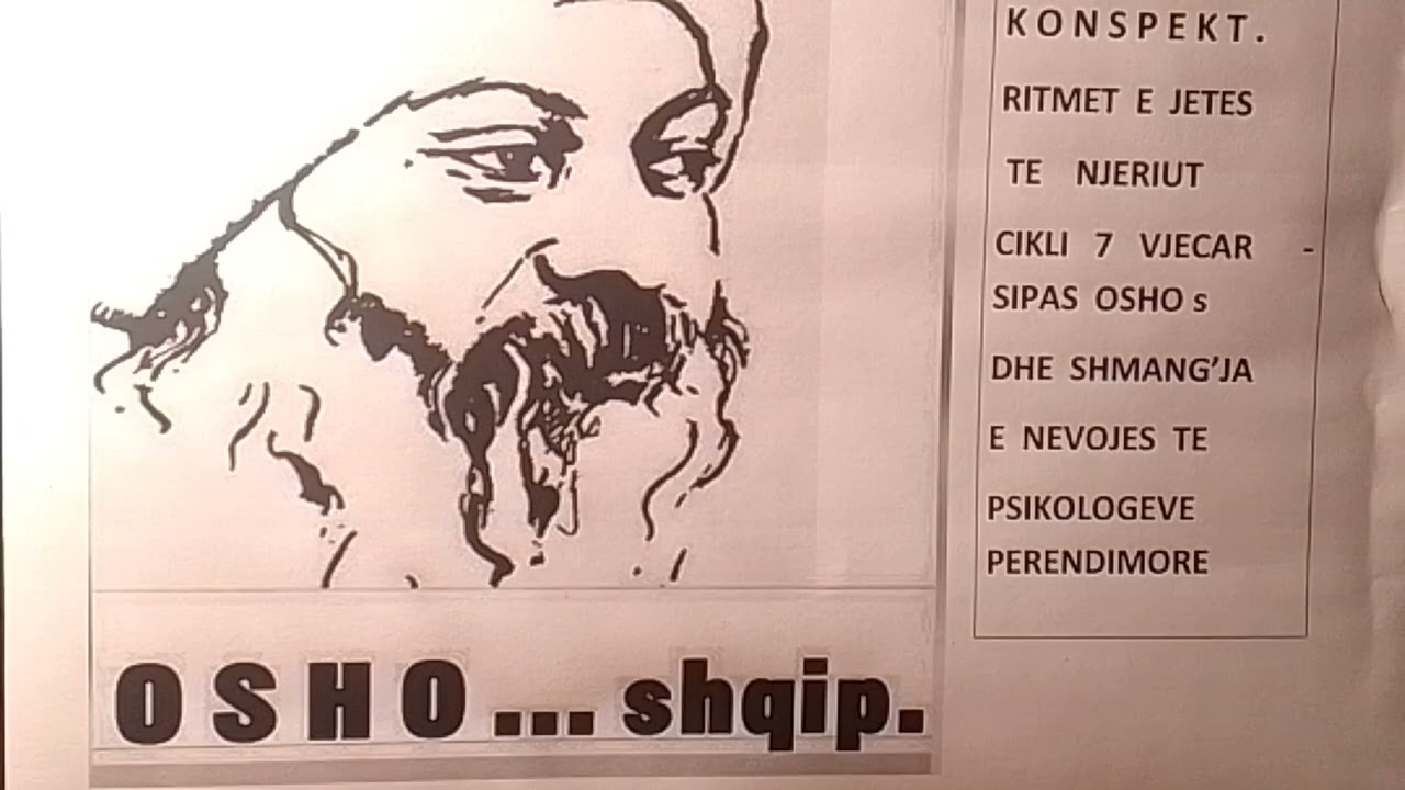 Ritmi i jetës. OSHO shqip. Leksioni që duhet treguar në institutin pedagogjik.