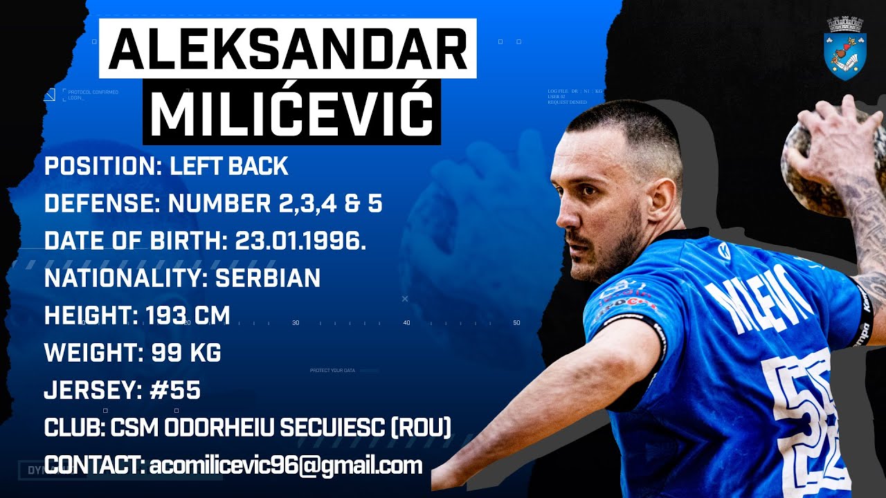 Aleksandar Milicevic | Left Back | CSM Odorheiu Secuiesc | Highlights | Handball | CV | 2024/25