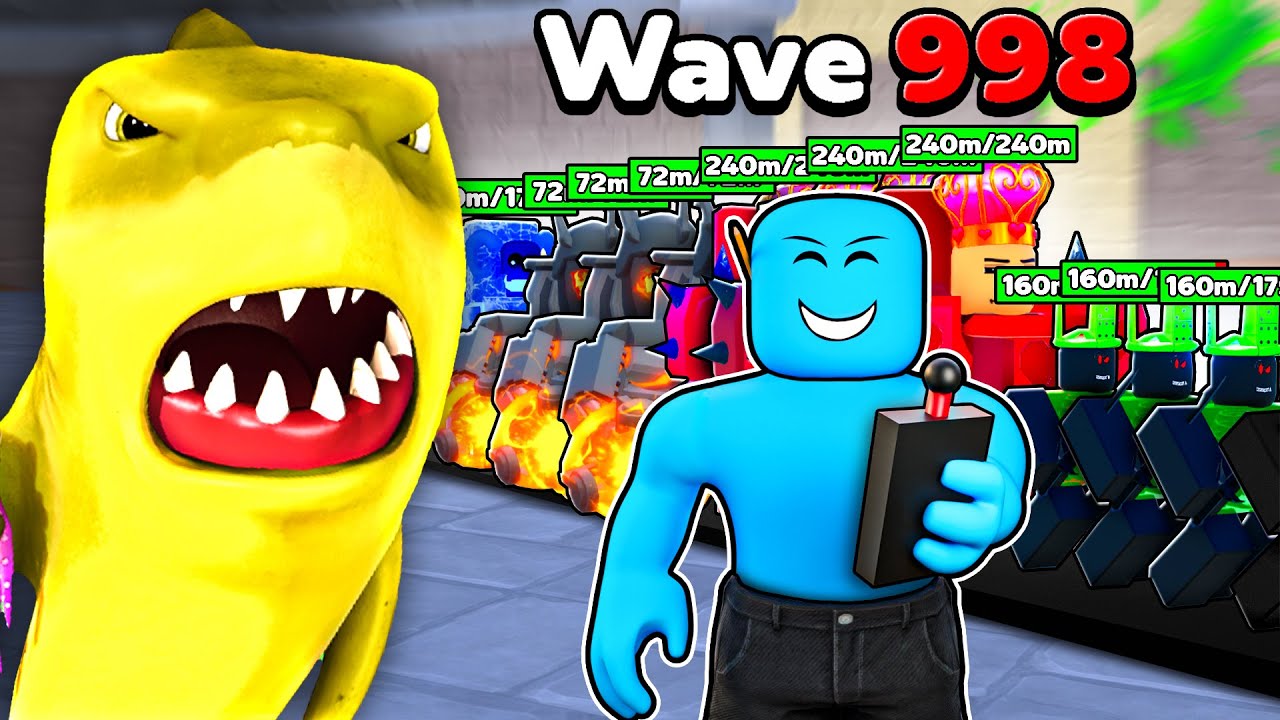 Secretly Trolling Arkey with WAVE 999 in Toilet Tower Defense..