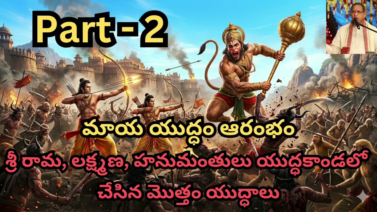  మాయ యుద్ధం ఆరంభం |యుద్ధకాండలో శ్రీ రామ, లక్ష్మణ, హనుమంతులు చేసిన మొత్తం యుద్ధాలు Part - 2
