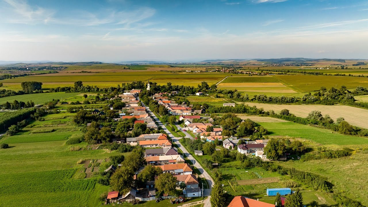 Obec Vlkyňa - letecké zábery august 2023