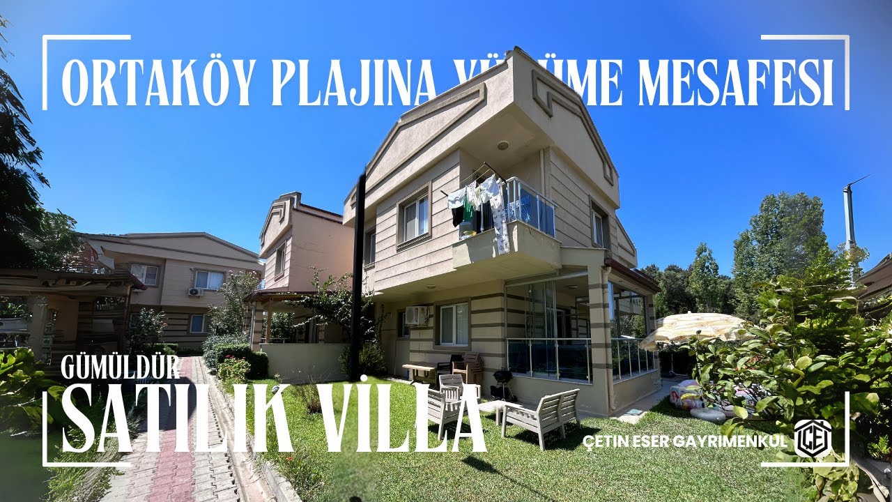 İzmir Gümüldür’de Denize 150 Metre Sitede 3+1 Villa | Gümüldür Satılık Villa