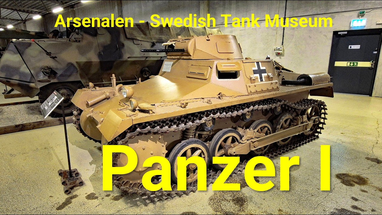Немецкий Panzer 1 Ausf. Выставлен в Шведском танковом музее Арсенален в Стренгнесе.