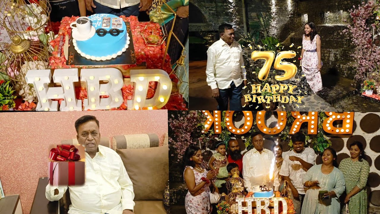 ಅಪ್ಪನ 75ನೇ ಹುಟ್ಟು ಹಬ್ಬ|  Dad's 75th🎂 Birthday Surprise planing & Special 🎁Gift for him