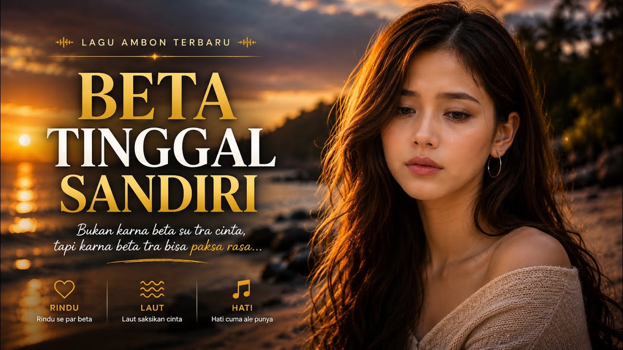 Beta Tinggal Sandiri | Lagu Ambon Galau Tentang Rasa Sepi dan Hati yang Lelah
