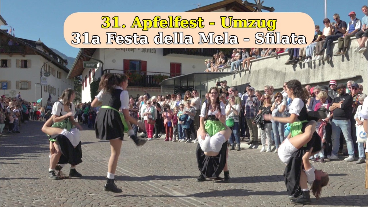 31. Apfelfest in Natz Festumzug 2025 | Sfilata della 31a Festa della Mela a Naz 2025