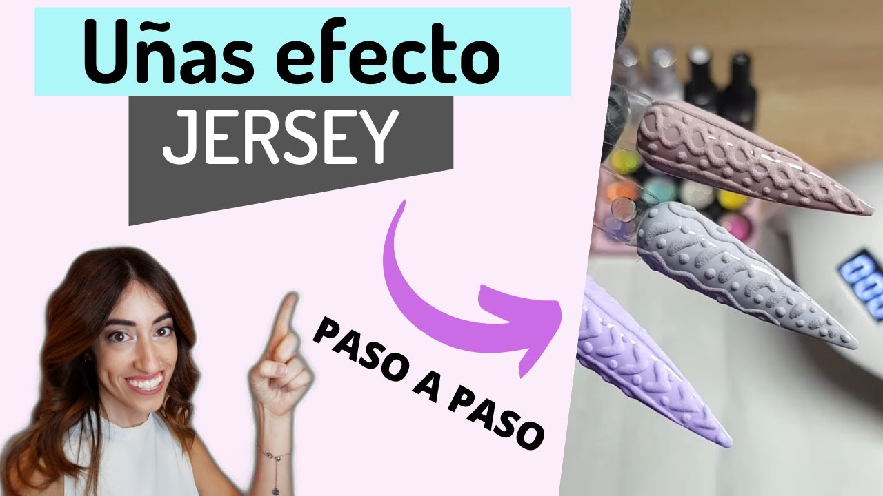 Decoración UÑAS efecto JERSEY | Truco muy FÁCIL