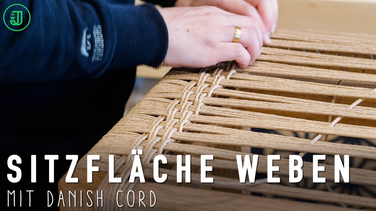 Weben mit DANISH CORD - so einfach geht's! | Sitzbank selber bauen #3 | Jonas Winkler