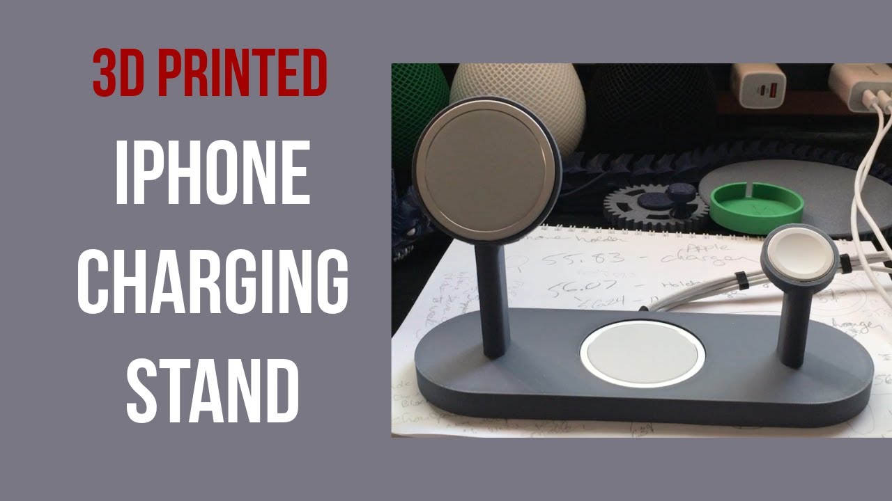 3D Printed Magsafe Charging Stand for iPhone, AirPods, Apple Watch