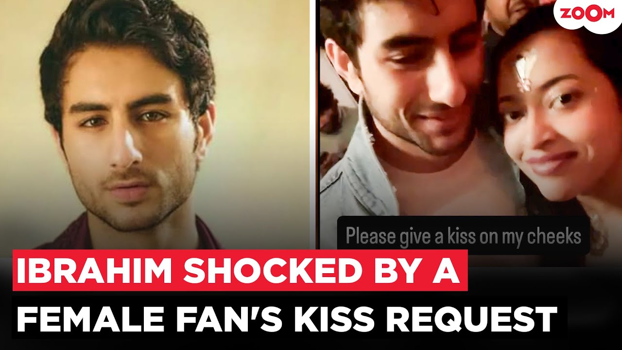 Ibrahim Ali Khan gets AWKWARD by a female fan's kiss request at an event; Netizens REACT!