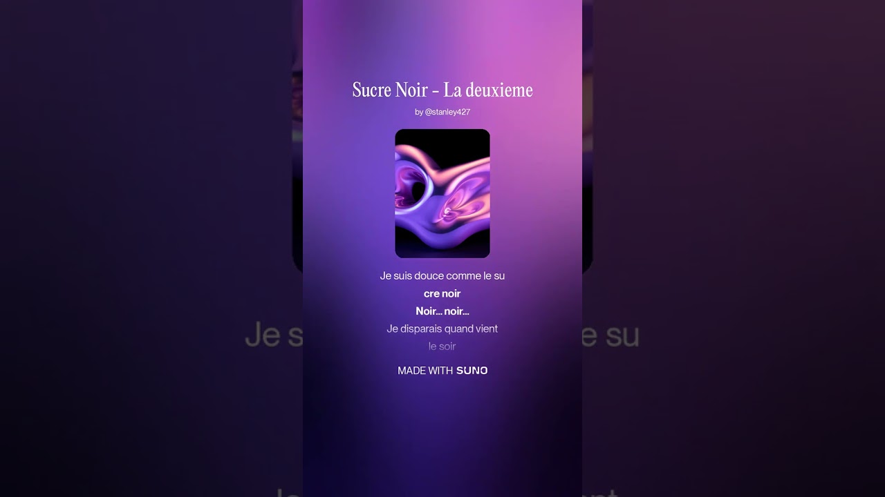 Sucre Noir   La deuxieme 1