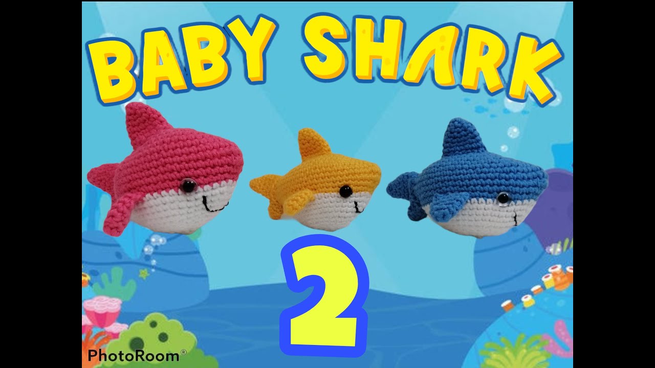 Baby shark 🎶 amigurumi (Aletas y armado)
