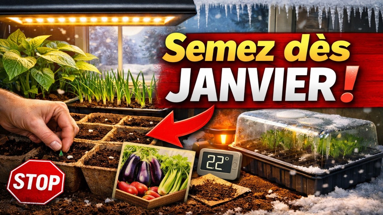 Le SECRET des Jardiniers : 7 Légumes à Semer DÈS JANVIER pour un Potager d'Avance !
