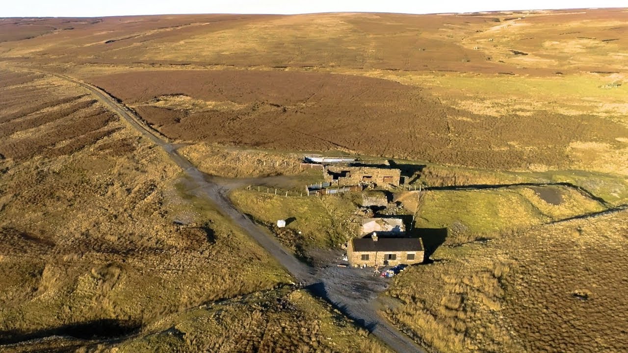 Cow Green Reservoir, Western side by drone. Teesdale, Co Durham.