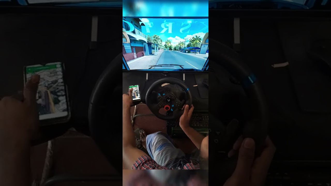 Google map using game Shorts | Ets2 | Euro Truck Simulator 2 | G29