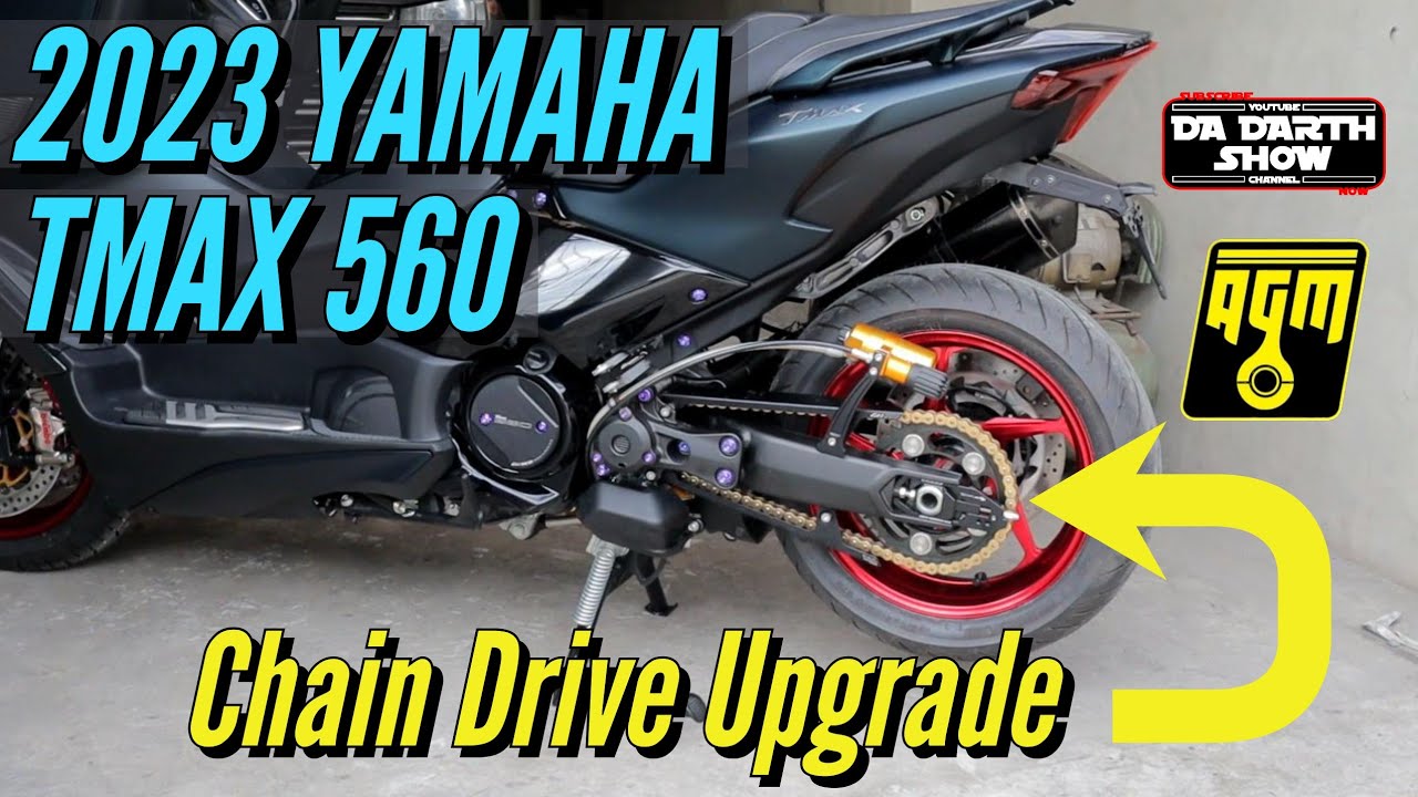 Обновление цепного привода для Yamaha TMAX 560 2023 года (на английском языке)