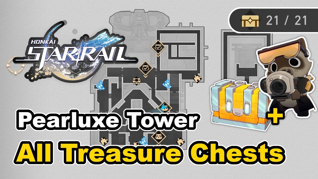 Honkai Star Rail - Pearluxe Tower - All Treasure Chest Locations (Chests & Furbobo Treasure)