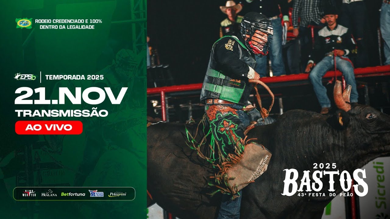RODEIO AOVIVO | FESTA DO PEÃO DE BASTOS | DIA 1
