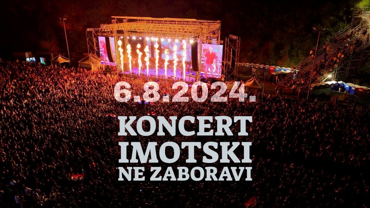 KONCERT IMOTSKI NE ZABORAVI 06.08.2024. (Zečić, Bulić, Thompson) - 4K