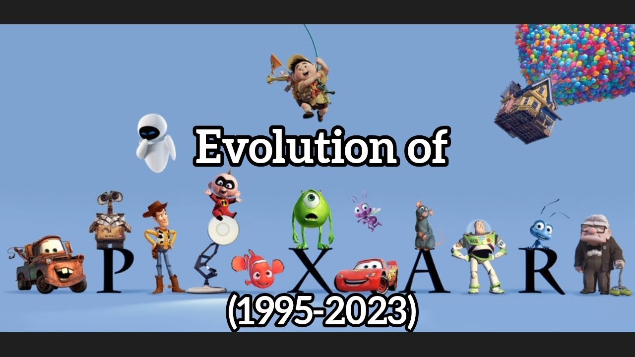 evolution of pixar (1995-2023)