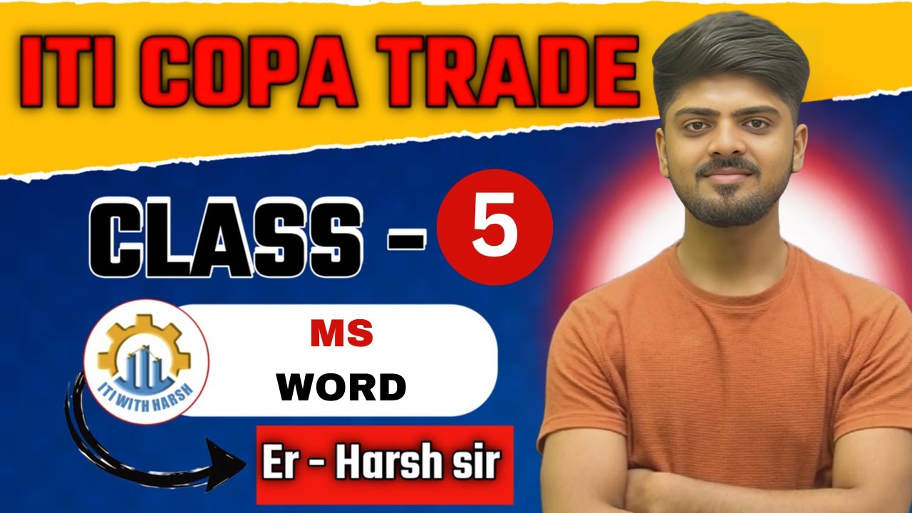 05 MCQ ITI TRADE  COPA / ITI COPA TRADE EXAM PAPER 2025 / COPA CLASSES BY Harsh SIR / iti copa CLASS