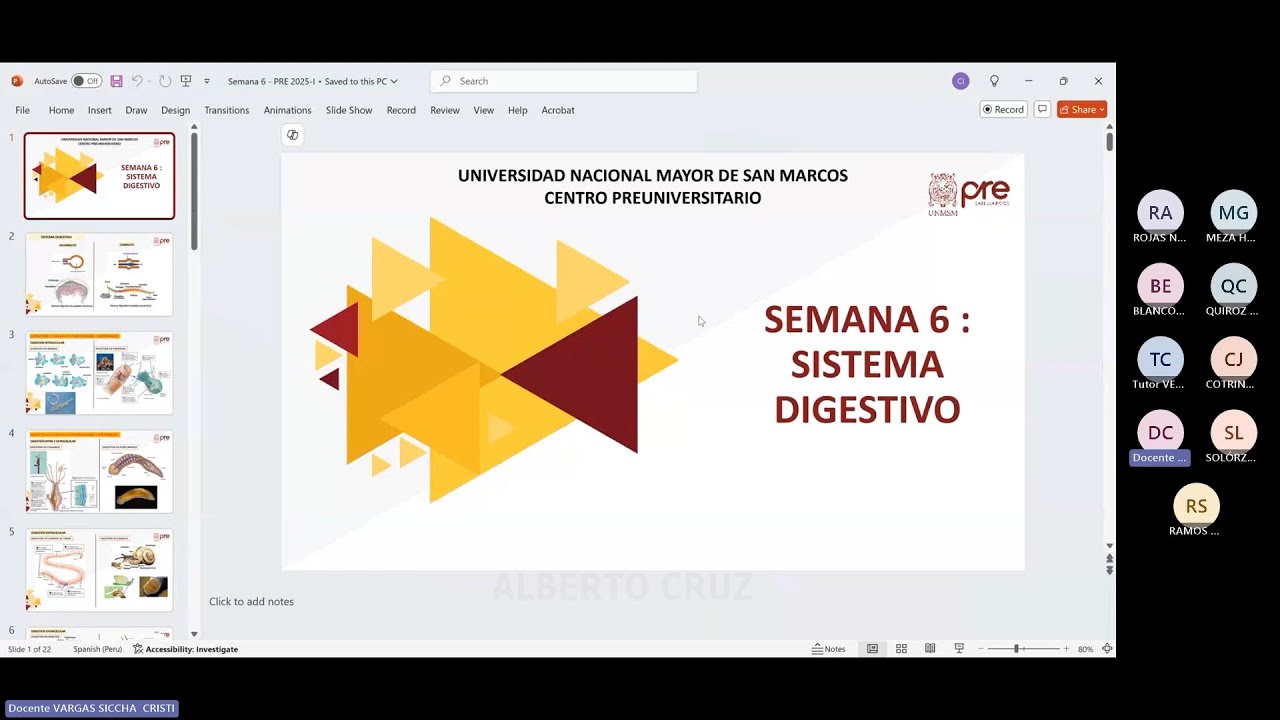 Biología - Semana 06 - Pre San Marcos Ciclo 2025-I (Nuevo Ciclo)