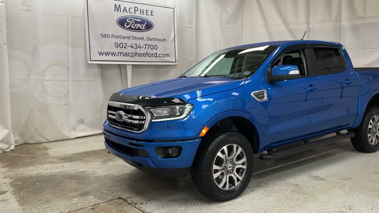 Blue 2021 Ford Ranger Lariat 4X4 CREW CAB Review   - MacPhee Ford
