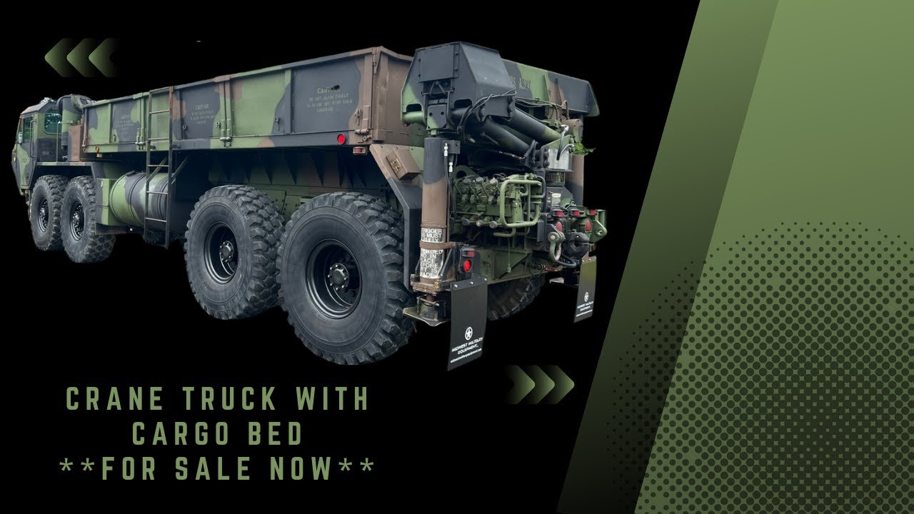 1988 M977 Oshkosh 8X8 Truck With Material Handling Crane