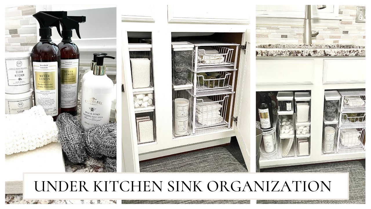 How To Organize Under The Kitchen Sink