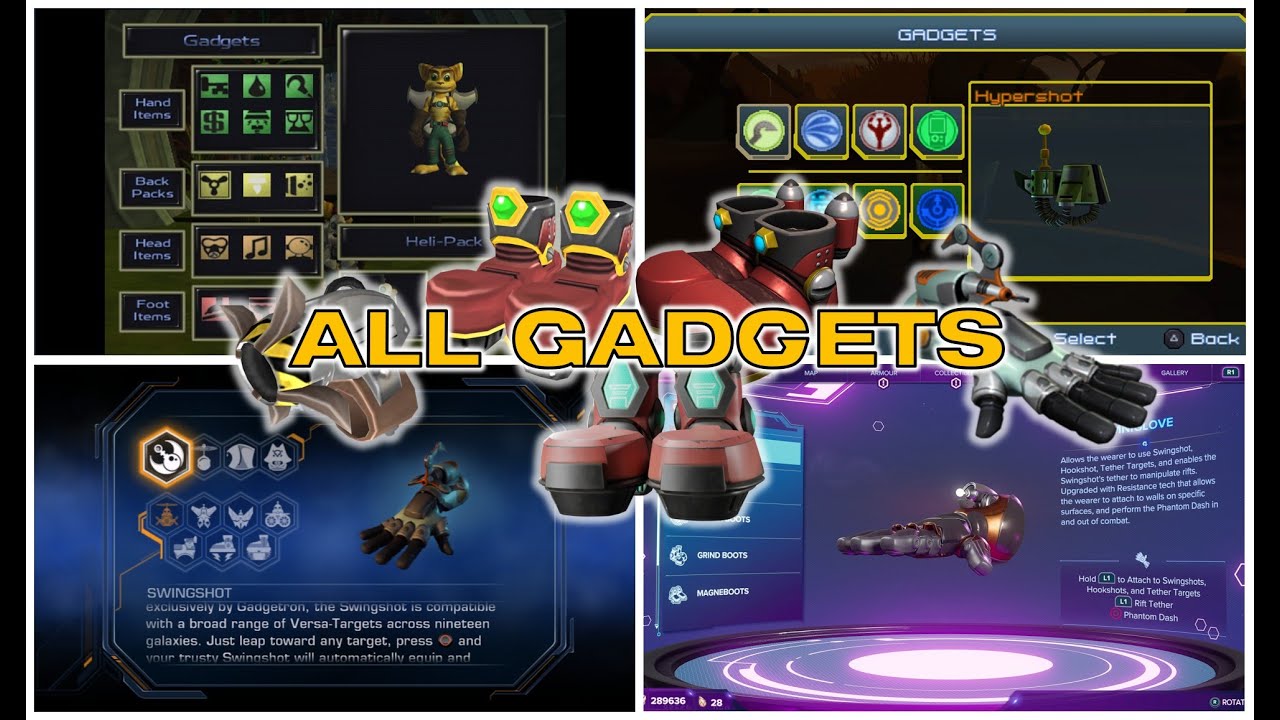 Ratchet & Clank - All Gadgets
