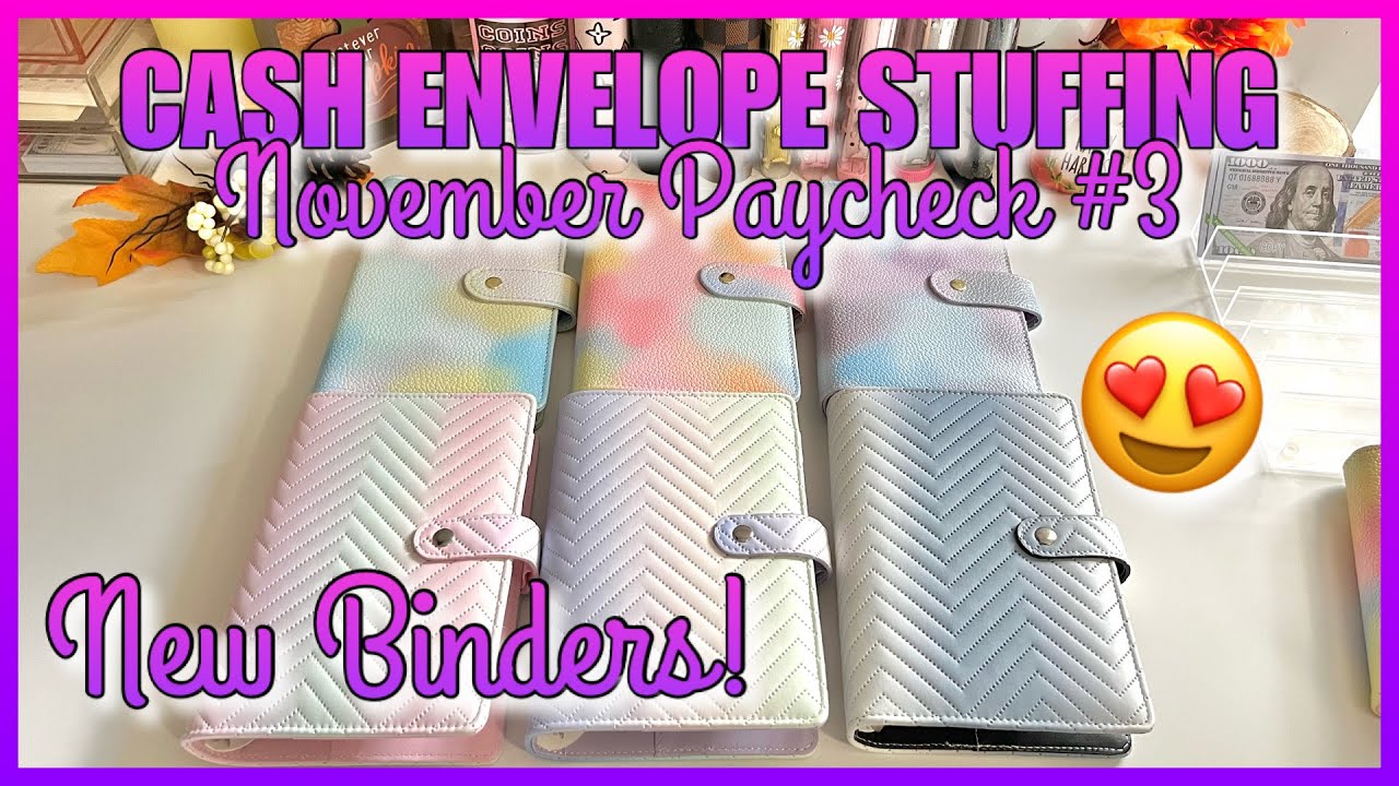 CASH ENVELOPE STUFFING + SINKING FUNDS | NOVEMBER PAYCHECK #1 | NEW BUDGET BINDERS |DAISYBUDGETS
