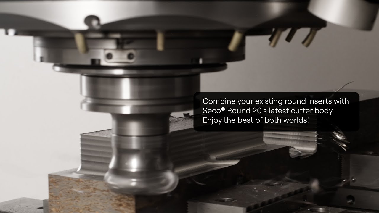 Seco Round 20 carbide inserts machining demo | Seco tools