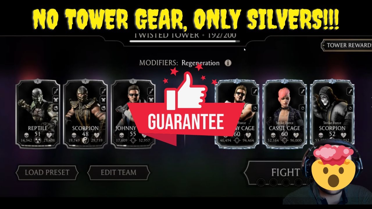 Silver Team vs Twisted Tower 192! Insane strategy! MK Mobile
