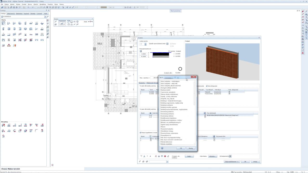 Allplan 2016 Tutorial - 03 ściany i otwory
