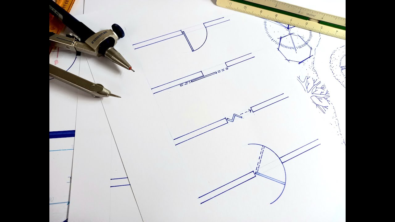 TIPOS DE PUERTAS  EN UN PLANO