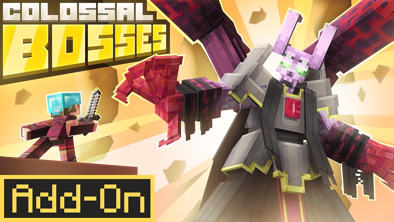 COLOSSAL BOSSES ADDON Adds 6 INSANE Boss Battles to Minecraft Bedrock Edition