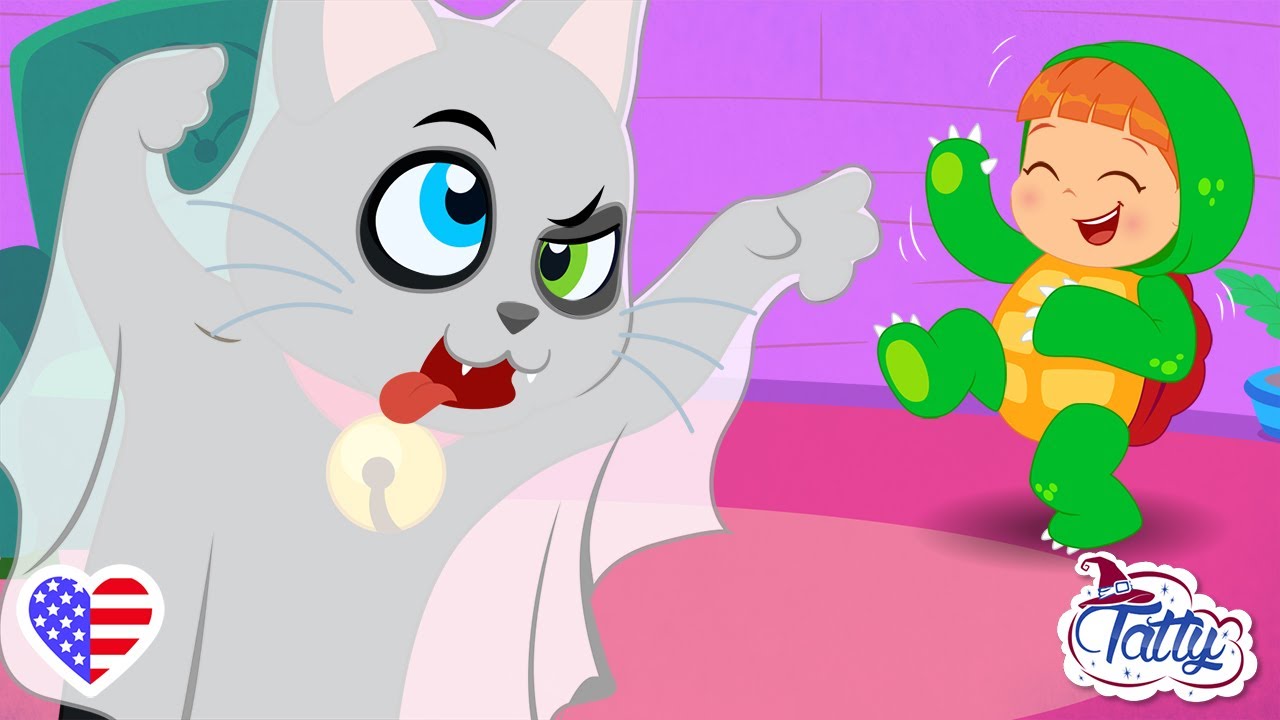 👻  Misifu Plays a Ghost Prank on Tatty 🥶 Kittens Cartoons