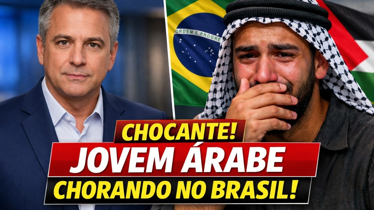 No primeiro dia no Brasil, Jovem árabe chorou: “A tv nos enganou sobre o povo brasileiro.”